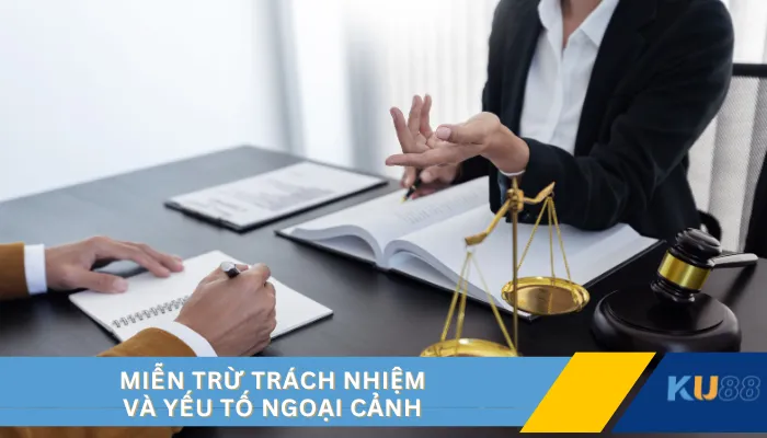 Miễn trừ trách nhiệm và yếu tố ngoại cảnh